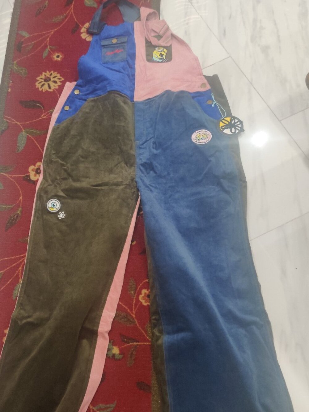 Samii Ryan The Minions collection corduroy overalls size XXL New